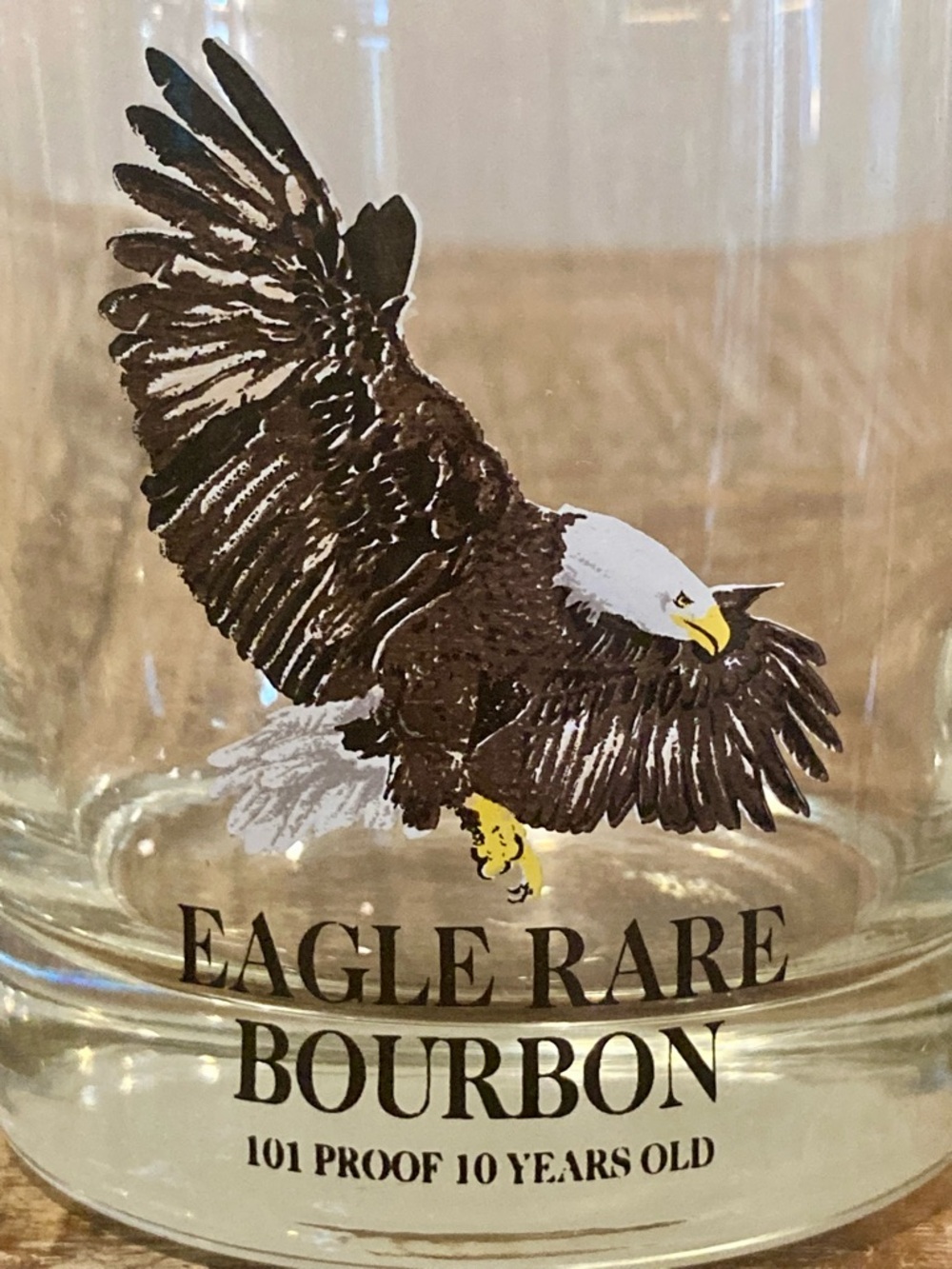 Pair of 1984 Eagle Rare Bourbon Rocks Glasses - 10 Year 101 Proof - Picture 9 of 11